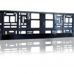 Kentekenplaathouder Auto Metallic Black met tekst
